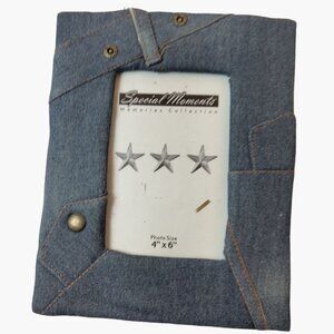 Special Moments Denim Photo Frame Blue Jean Memories Collection 4 X 6 Tabletop